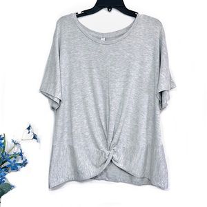 Stars Above Women’s Light Gray Beautifully Soft Short Sleeve Sleep Pajama Top